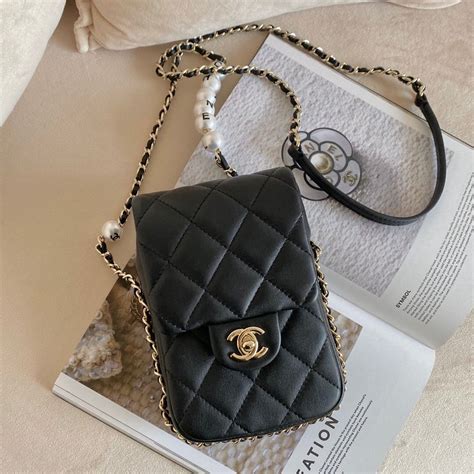 laptop bag chanel|chanel phone bag with chain.